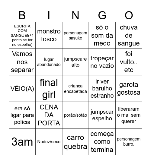 binfo Bingo Card