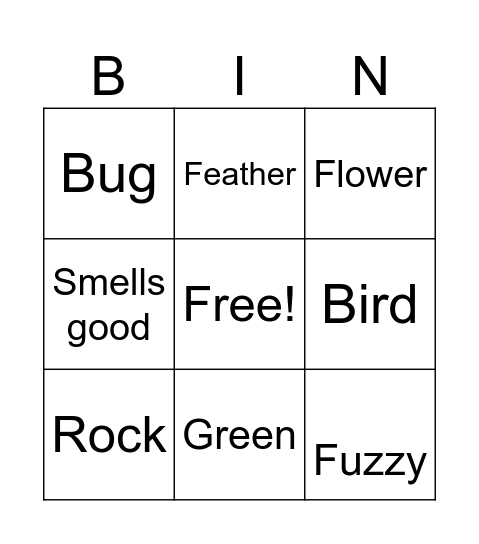 Outside Scavenger Hunt 2026 Bingo Card
