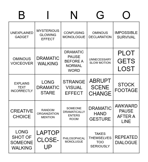 Twisted Pair Bingo Card