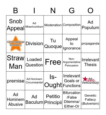 Logic Bingo 2 Bingo Card
