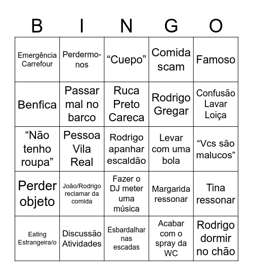 Málaga Bingo Card