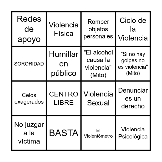 B          I         N          G          O Bingo Card