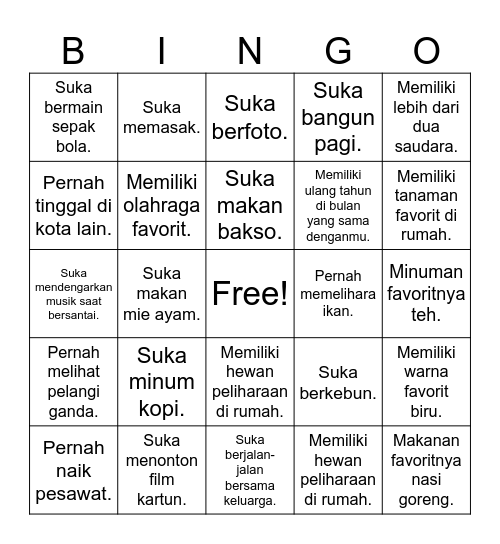 Mengenal Komunitas Sekolahku Bingo Card