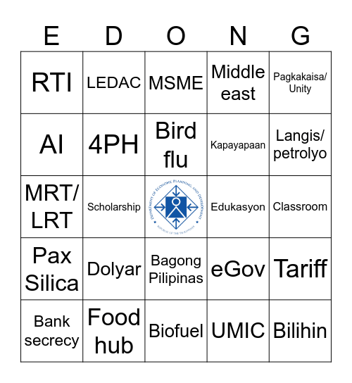 SONA 2026 Bingo Card