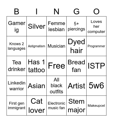 Lan bingo Card