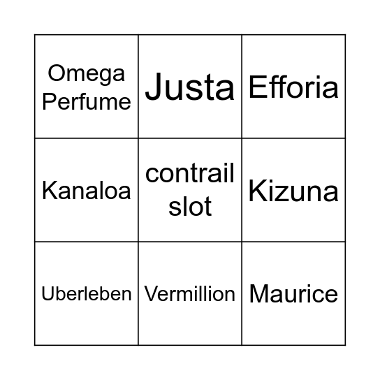 Half anni uma prediction Bingo Card