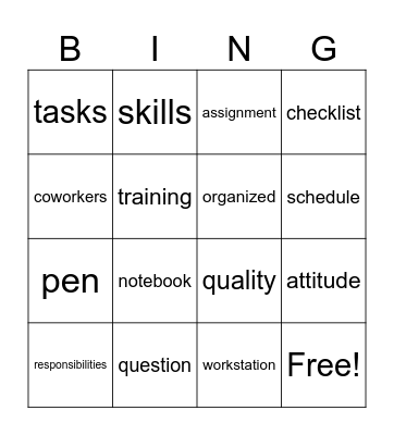 Career growth and job maintenance Bingo Card