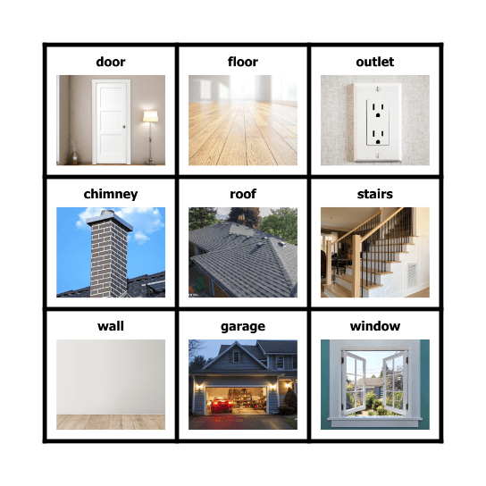 House BINGO Card