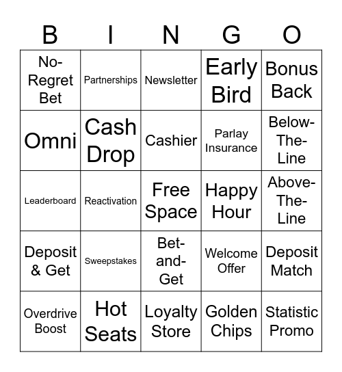 Promo Bingo Card