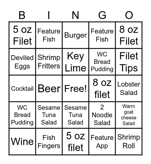 Money Monday Bingo Card