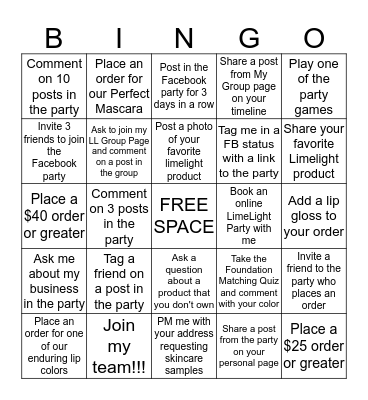 Cherry Pie Enduring Lip Color BINGO Card