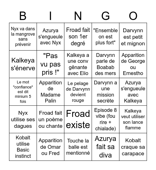 Bingo LQS Bingo Card