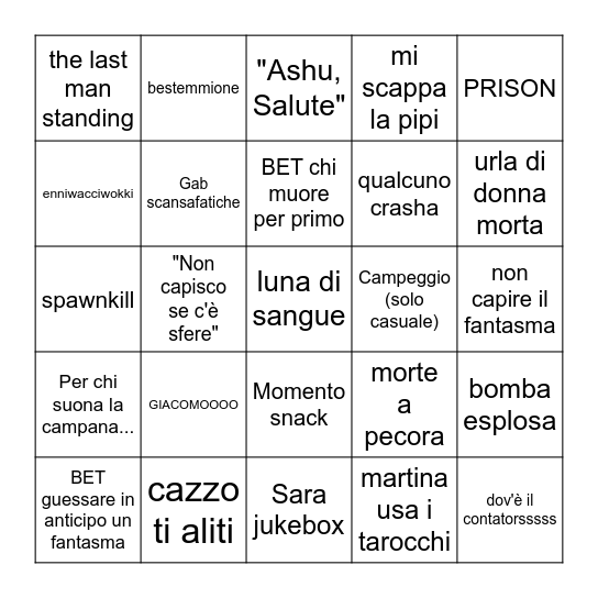 Bingo 4 Bingo Card