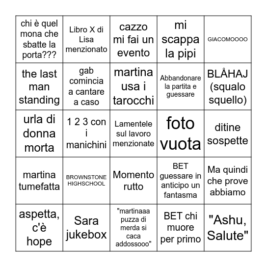 Bingo 10 Bingo Card