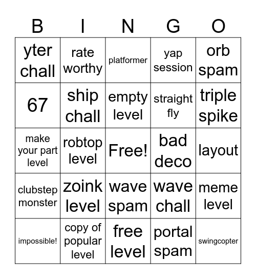 recent tab bingo sheet Bingo Card