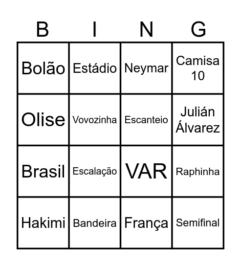 Bingo Festa Julina Bingo Card