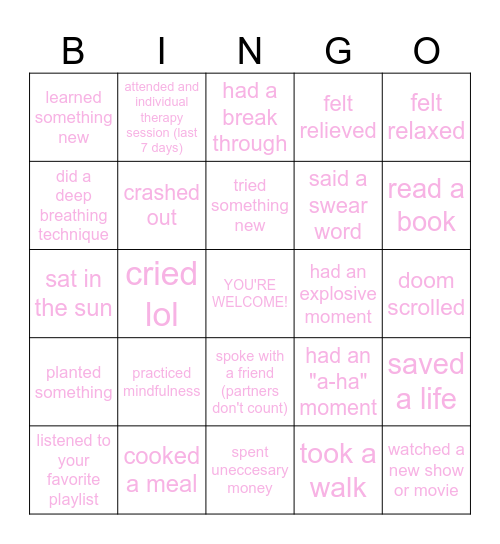 DA QUEENS BINGO HOUSE Bingo Card