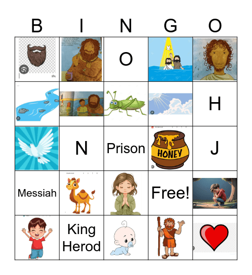 John the Baptist Bingo Card