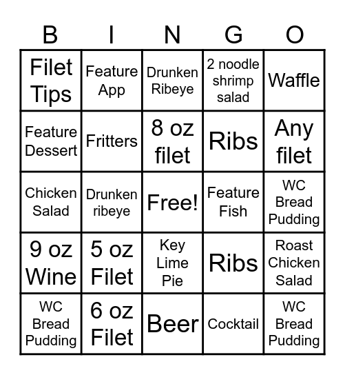 Money Monday Bingo Card