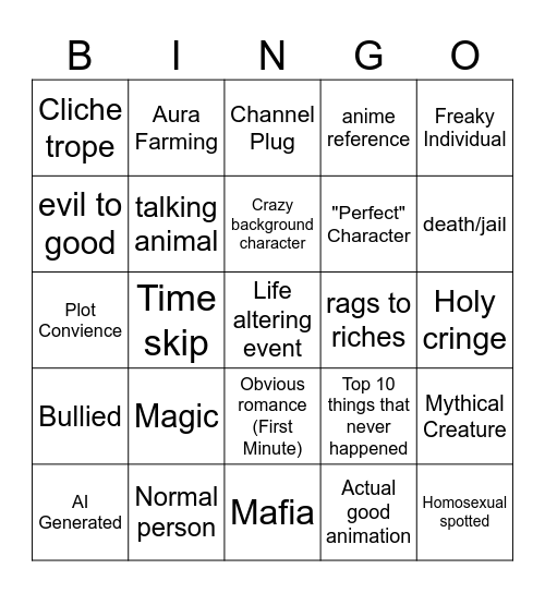MSA Bingo Card