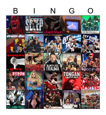 ☀️🏝️SummerSlam 2026 Bingo: Part One: Summer🍹🌞 Bingo Card