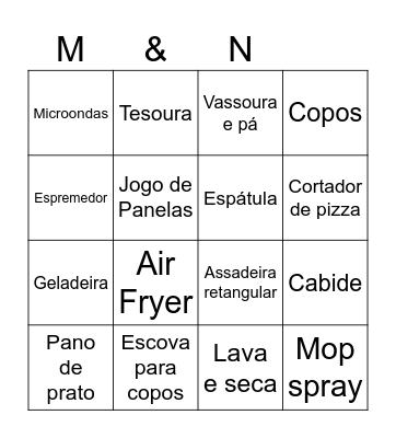 CHÁ DE PANELA Bingo Card