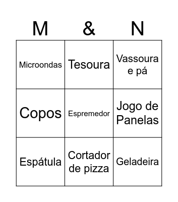 CHÁ DE PANELA Bingo Card