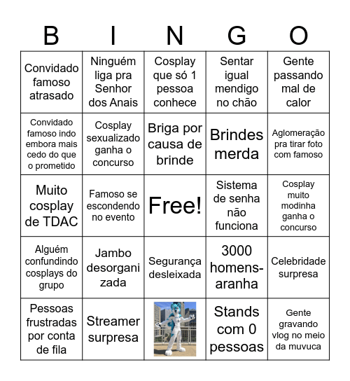 BINGO CCXP Bingo Card