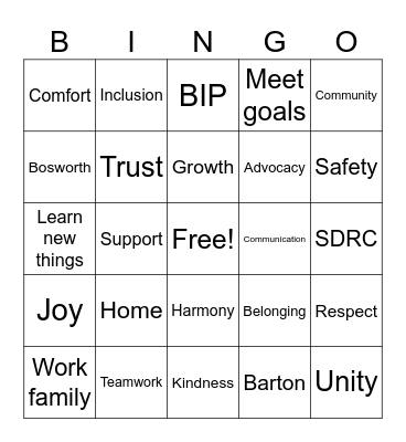 Love First Residences Bingo Card