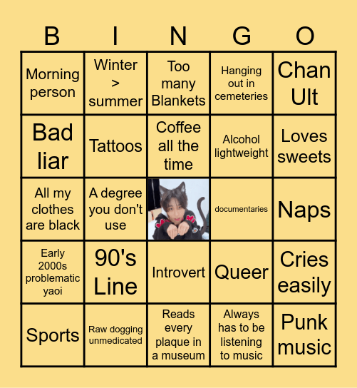 Sunny Bingo Card