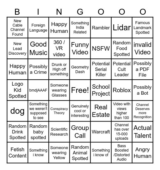 recycle bin KVN AUST AHHAFAFgg Bingo Card