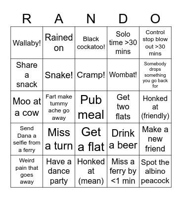 St Albans 200 Bingo Card