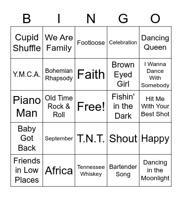 Everybody Knows This One Bingo Card