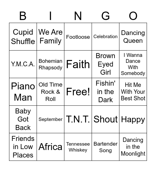 Everybody Knows This One Bingo Card