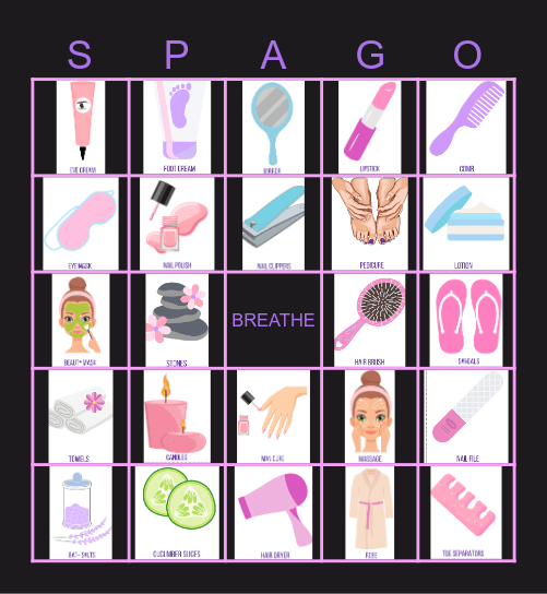 SPA BINGO-SPAGO! Bingo Card