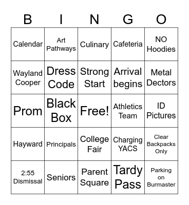 What's YAKING 3 Bingo Card