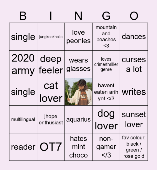 DAISY'S BINGO Card