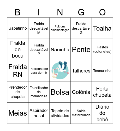 Bingo da Yoli Bingo Card