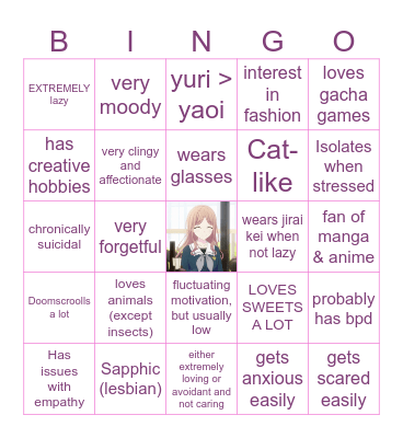 Leila's (@charmmykittty's) Bingo Card