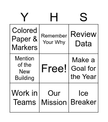Back to School PD Bingo Card