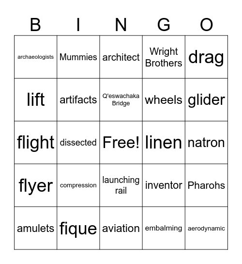 Rising Fourth Graders Bingo Card