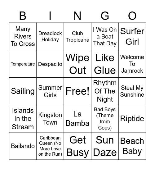Tropical MB Round 3 Bingo Card