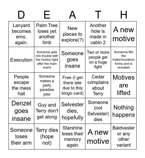 21:00 Party Paradise S2 Bingo Card