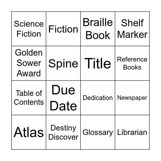 LINGO Bingo Card