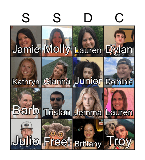 Generals Bingo Card