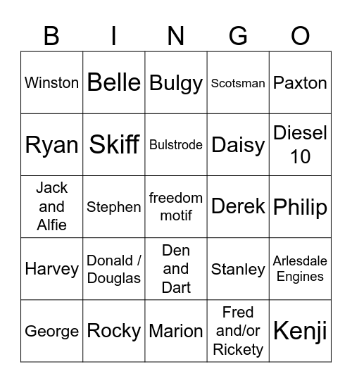 2026 Guesses Bingo Card