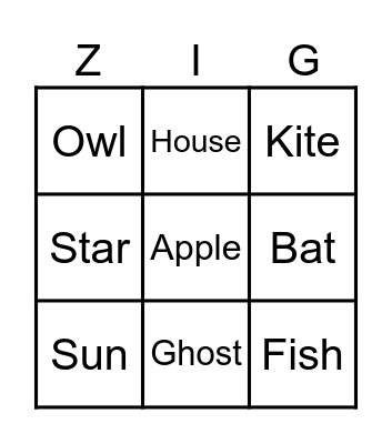 Delores Zingo Board Bingo Card