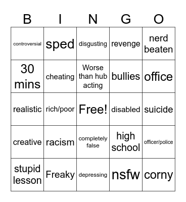 TT bingo Card