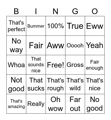 Vibe check - Aspen Bingo Card