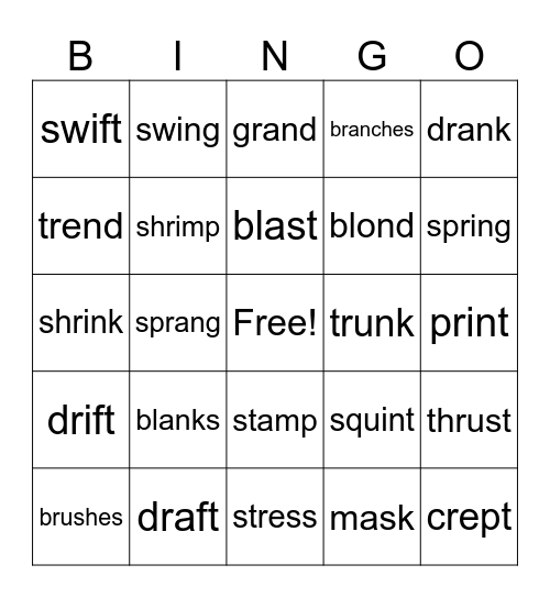 Substeps 2.4 & 2.5 Bingo Card